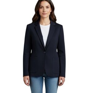 Talula Babaton Aritzia Womens Wool Lycra Black Blazer Jacket Size 2 Pockets